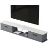 EGOMED Meuble TV Flottant Meuble TV Mural, Meuble TV Mural, Console Centrale de Divertissement TV Flottante pour décodeur câb