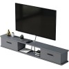 EGOMED Meuble TV Flottant Meuble TV Mural, Meuble TV Mural, Console Centrale de Divertissement TV Flottante pour décodeur câb