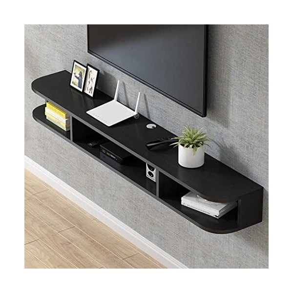 EGOMED Meuble TV Flottant Meuble étagère Flottante Composants TV Meuble TV en Bois Console multimédia Murale Unité Centrale d