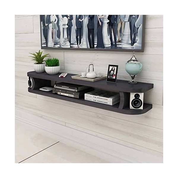 EGOMED Meuble TV Flottant Meuble TV Flottant, étagère de Rangement multimédia en Bois, Console TV Suspendue pour Salon, Salle