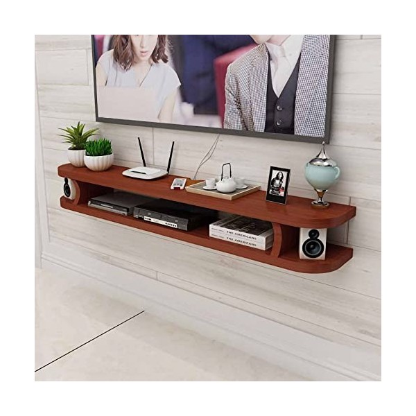 EGOMED Meuble TV Flottant Meuble TV Flottant, étagère de Rangement multimédia en Bois, Console TV Suspendue pour Salon, Salle