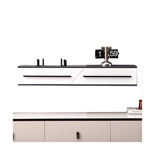 SORVA Meuble TV Mural Meuble TV Flottant, Meuble TV Flottant Meuble TV, étagère de Rangement pour décodeur multimédia, Meuble