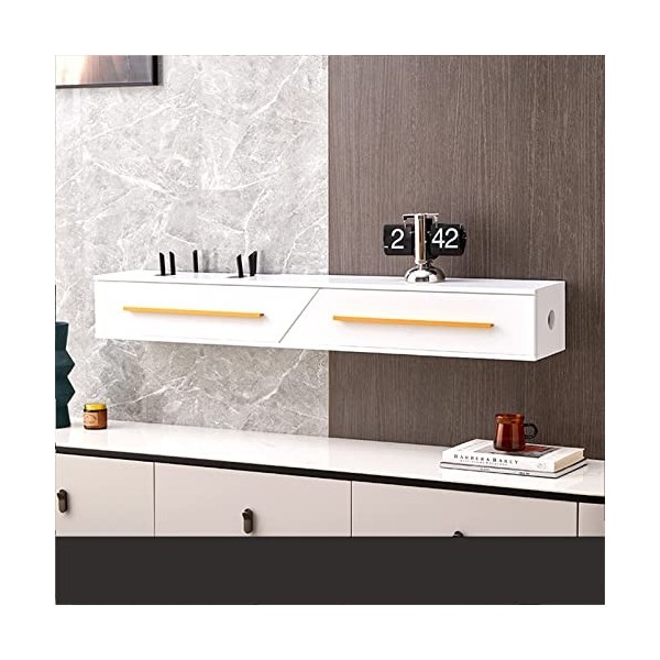 SORVA Meuble TV Mural Meuble TV Flottant, Meuble TV Flottant Meuble TV, étagère de Rangement pour décodeur multimédia, Meuble