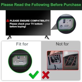 Support TV pour support TV Hisense 32", 43", 50", 55", 55", 58", 65", 75", 75", 55", 55R6G, 55U6GR5 58R6E. 3 32H4030F3 43R6E3