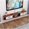 Meuble TV Meuble TV Unités Murales pour Salon Console Média Meuble TV Flottant Meuble TV Mural pour Salon Salle De Divertisse