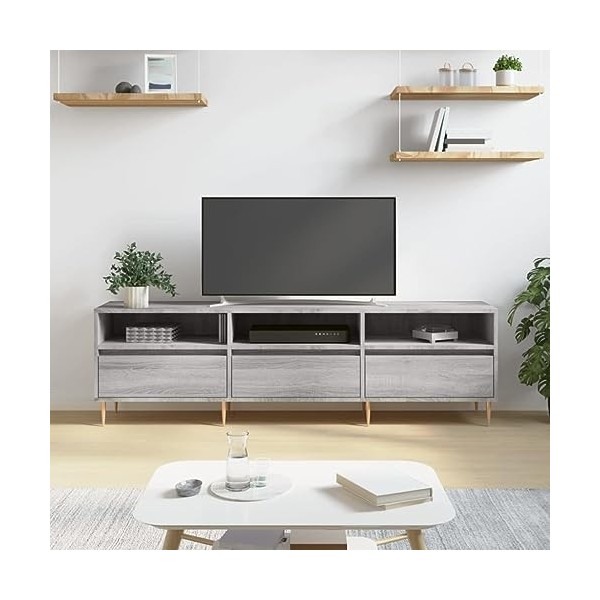 Meuble TV Sonoma Gris 150 x 30 x 44,5 cm Bois dingénierie