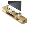 FPIGSHS Meuble TV Mural, Console Multimédia Murale, Meuble TV Flottant Support De Divertissement pour Salon Chambre, 4 Couleu