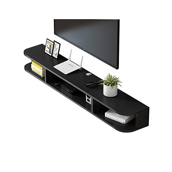FPIGSHS Meuble TV Mural, Console Multimédia Murale, Meuble TV Flottant Support De Divertissement pour Salon Chambre, 4 Couleu