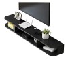 FPIGSHS Meuble TV Mural, Console Multimédia Murale, Meuble TV Flottant Support De Divertissement pour Salon Chambre, 4 Couleu