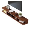FPIGSHS Meuble TV Mural, Console Multimédia Murale, Meuble TV Flottant Support De Divertissement pour Salon Chambre, 4 Couleu
