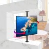 Pied TV Support Universel Support TV pivotant et inclinable à 360 degrés – Support Mural pour TV, Support de Sol pour TV LCD,