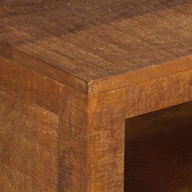 SKM Meuble TV 120x40x30 cm Bois de Manguier Massif-941