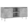 TEKEET Centres de divertissement et meubles TV - Meuble TV - Gris béton - 104 x 35 x 50 cm - Bois dingénierie