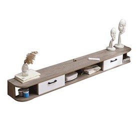 Brooke shop Meuble TV flottant, support pour décodeur de console de divertissement multimédia, console vidéo/C / 150×24×16.5c