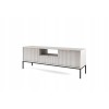 Meuble TV Blanc 154x56x39cm Noemie Meuble Hi-FI Commode TV sur Pied