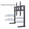 Supports TV Meuble TV Table, Base TV Table téléviseurs LCD LED 50 à 75 Pouces, Support Base TV Moderne réglable en Hauteur, V