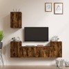 VEEKI Meuble TV, Meuble TV Suspendu, Meuble TV Industriel, Meuble TV Bois, Meuble Chambre, Convient pour Salon ou Chambre, En