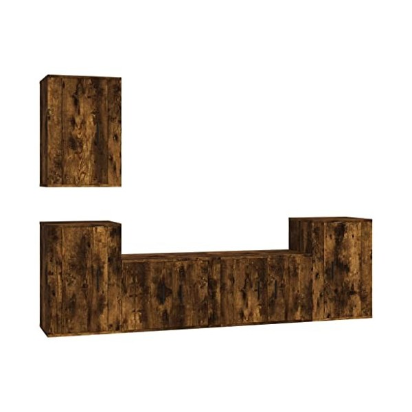 VEEKI Meuble TV, Meuble TV Suspendu, Meuble TV Industriel, Meuble TV Bois, Meuble Chambre, Convient pour Salon ou Chambre, En