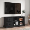 TOYOCC Home & Garden Meuble TV en bois dingénierie Noir 102 x 35,5 x 47,5 cm