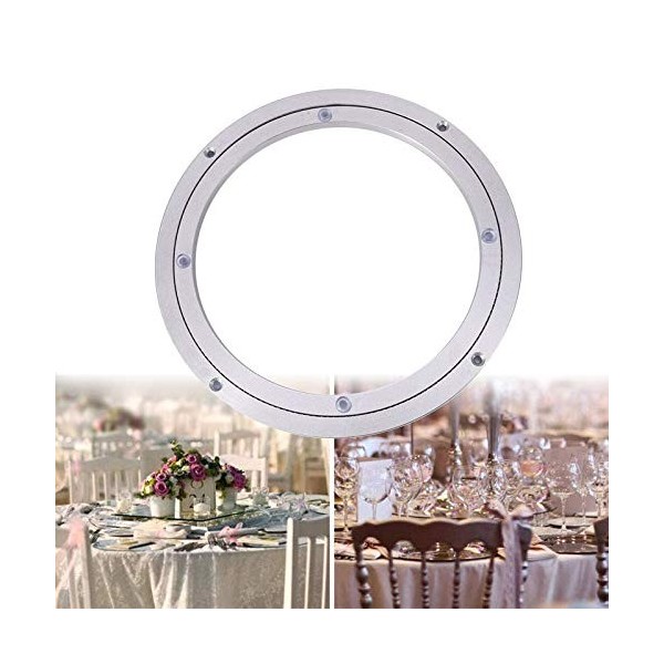 Grand Roulement De Plateau Tournant - Heavy Duty Tournant Anneau pour Charges Lourdes Plaque Pivotante Matériel, Argent, Liss