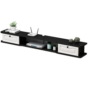 Kamnik Étagère de Meuble TV Flottante, Meuble TV Flottant Mural, composant darmoire de Centre de Divertissement, pour unité 