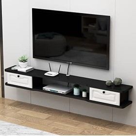 Kamnik Meuble TV Flottant Meuble TV Flottant Composant darmoire de Centre de Divertissement, étagère TV Murale pour unité de