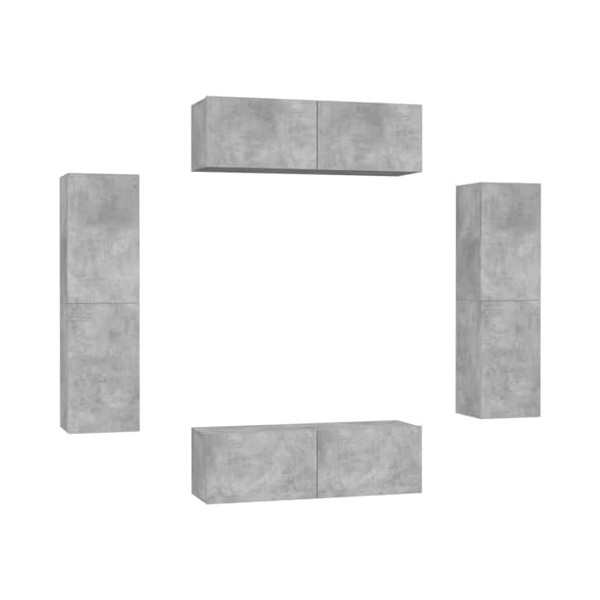 WREWING Meuble TV,Bas Table TV Support de Télévision en Bois pour Salon Chambre Salle à Manger,Support pour Téléviseur Jusqu’