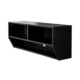 XIBANY Meuble TV Mural Etagère De Composant De Meuble TV Flottant，Console Média De Centre De Divertissement Mural De 40,1 Pou