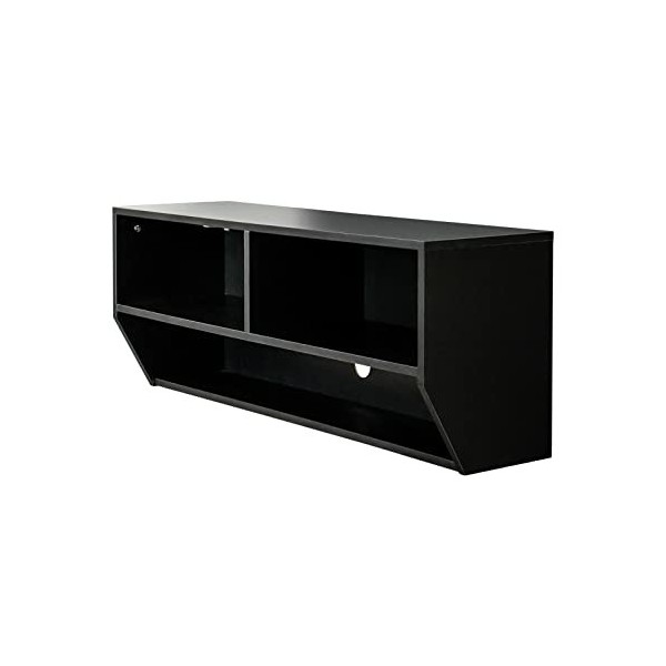 XIBANY Meuble TV Mural Etagère De Composant De Meuble TV Flottant，Console Média De Centre De Divertissement Mural De 40,1 Pou