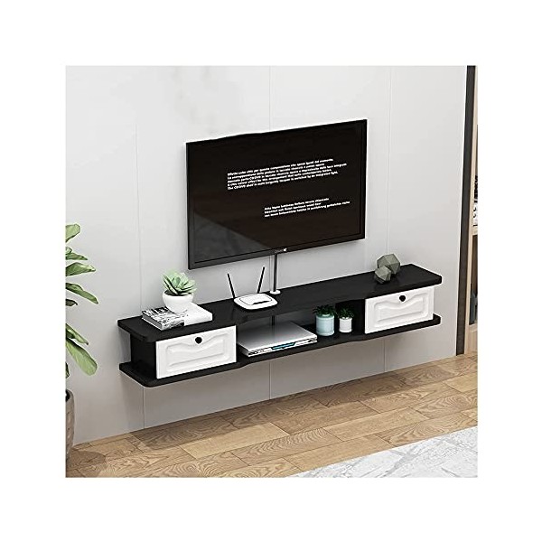 StrOux Meuble TV Flottant Meuble TV Meuble TV Unités murales pour Salon Meuble TV Meuble Mural Console TV avec Gestion des câ