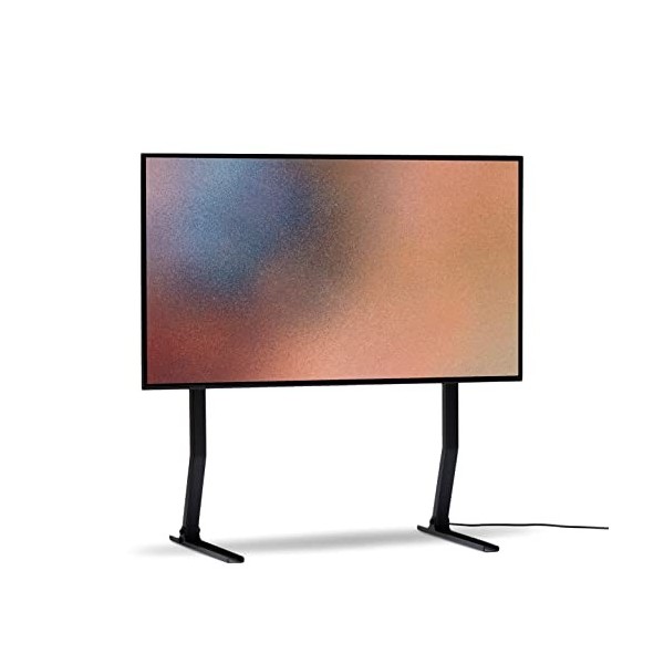 Pedestal Bendy Tall Meuble TV Haut Gris | Support Tele pour Les Ecrans de 40 à 70 Pouces | Pied TV au Design Danois | Meubl