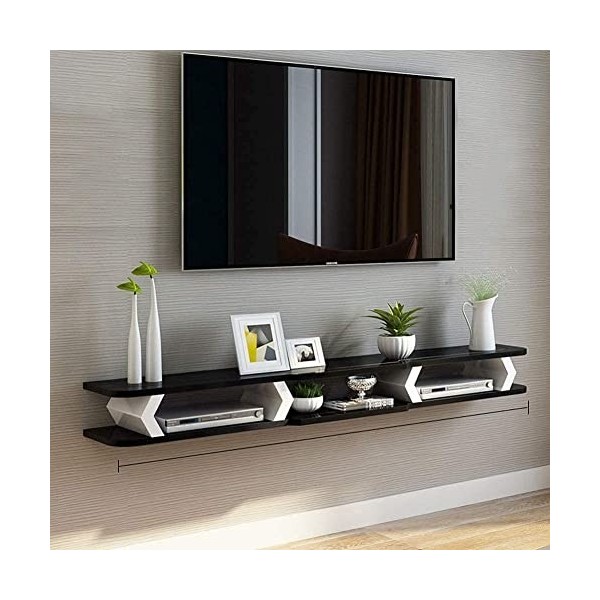 Meuble TV mural pour salon - Support mural moderne - Console de rangement TV pour la maison, le bureau, le salon - Support mu