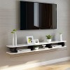 Meuble TV mural pour salon - Support mural moderne - Console de rangement TV pour la maison, le bureau, le salon - Support mu
