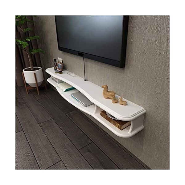 Meuble de télévision mural Routeur Set top box Lecteur DVD Étagère de rangement pour CD Étagère murale Étagère flottante Meub