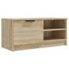 Meuble TV Chêne Sonoma 80x35x36,5 cm Bois dingénierie - Lowboard pour Téléviseur I Commode TV I TV Lowboard Debout