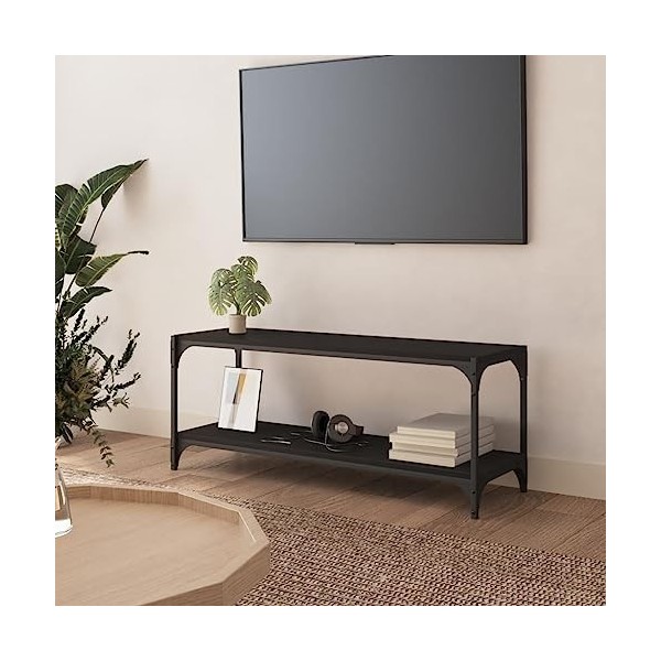 Meuble TV,Étagère TV Flottante, Support de Télévision Flottant Fixé au Mur Centre de Console Multimédia de Divertissement Gra