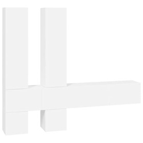 Générique Meuble TV Mural Blanc Bois dingénierie,74 KG,3114566, Meubles, Meubles TV