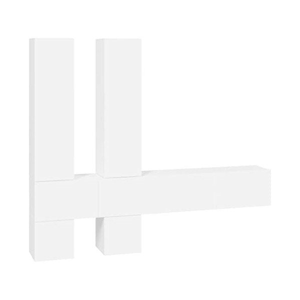 Générique Meuble TV Mural Blanc Bois dingénierie,74 KG,3114566, Meubles, Meubles TV