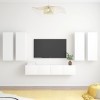 Générique Ensemble de Meuble TV 6 pcs Blanc Aggloméré,76.8 KG,3078680, Meubles, Meubles TV