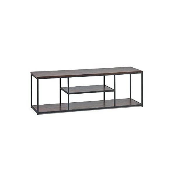 Julian Bowen Meuble TV Tribeca, effet noyer/noir