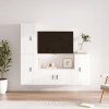 VEEKI Meuble TV, Meuble TV Suspendu, Meuble TV Industriel, Meuble TV Bois, Meuble Chambre, Convient pour Salon ou Chambre, En