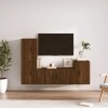 VEEKI Meuble TV, Meuble TV Suspendu, Meuble TV Industriel, Meuble TV Bois, Meuble Chambre, Convient pour Salon ou Chambre, En