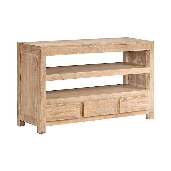 VEEKI Meuble TV, Meuble TV Suspendu, Meuble TV Industriel, Meuble TV Bois, Meuble Chambre, Convient pour Salon ou Chambre, Bo