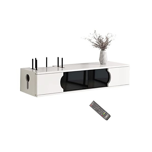 Meuble de télévision Mural Étagère de télévision Flottante, Meuble de Rangement pour Meuble de télévision Flottant Meuble de 