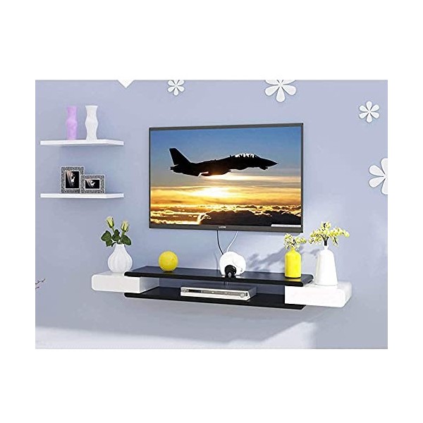 Vendics Meuble Pour Meuble Tv Unités Murales Pour Salon Étagère Flottante Meuble Tv Mural Étagère DArrière-Plan Pour Lecteur