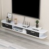 Kamnik Meuble TV Flottant Étagère TV Murale Centre de Divertissement, Armoire TV Flottante pour Unité de Rangement Console Au