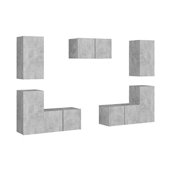 VEEKI Meuble TV, Meuble TV Suspendu, Meuble, Meuble TV avec Rangement,Meuble Industriel, Convient pour Salon ou Chambre, Ense