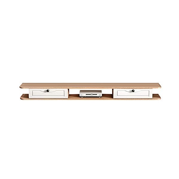 Meuble TV mural àétagère flottante, support de stockage multimédia pour console de télévision, support daffichage multifonct