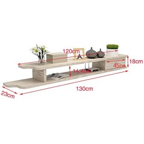 GEREP Meuble TV Flottant Meuble TV Mural Convient Pour le Salon, le Bureau, le Divertissement, 5 Couleurs Disponibles/A / 130