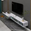Meuble TV Flottant étagère TV Murale Centre de Divertissement Console multimédia en Bois Meuble de Rangement Moderne Suspendu